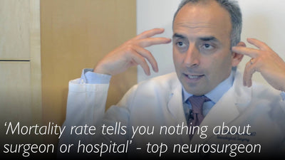 שיעור התמותה אינו מעיד דבר על מנתח. מנתחים מנוסים מופחתים לרמת בינוניות על ידי אנטומיה תקינה. נוירוכירורג בכיר.