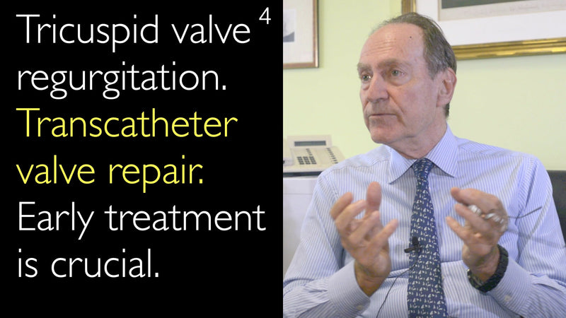 Tricuspid valve regurgitation. Transcatheter valve repair. Early treatment is crucial. 4